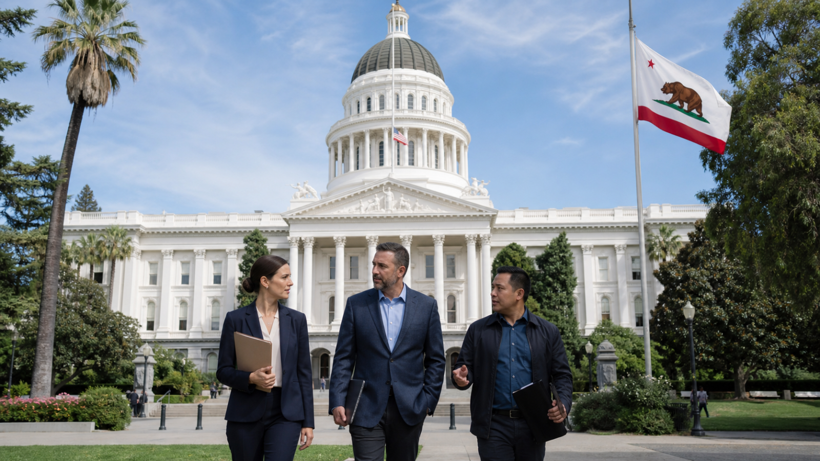 Profesionales ante el Capitolio de California analizan el impacto laboral de la inteligencia artificial