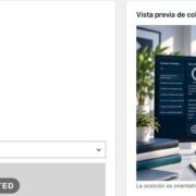 Panel de Watermarking by The Intelligence en WordPress con controles de etiquetado y vista previa de una imagen identificada como AI GENERATED.